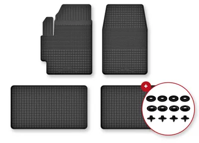 Immagine prodotto di Tappetini gomma vasca per Renault Espace III 1996-2002 Set 4 pezzi con clip