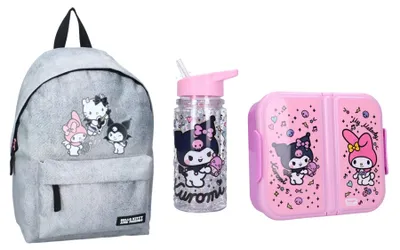 Produktbild von Kuromi Schulset; Rucksack und Lunchbox