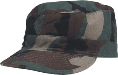 Produktbild von US BDU Feldmütze, Rip Stop, woodland-stonewashed - S