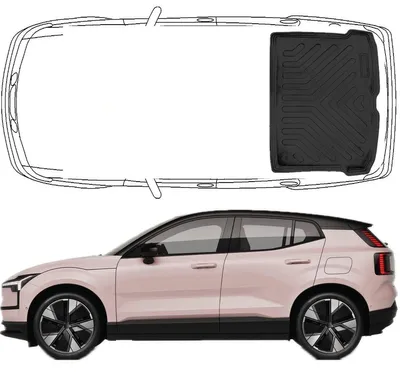 Produktbild von Trimak Kofferraumwanne kompatibel mit VOLVO EX30 ab 2023