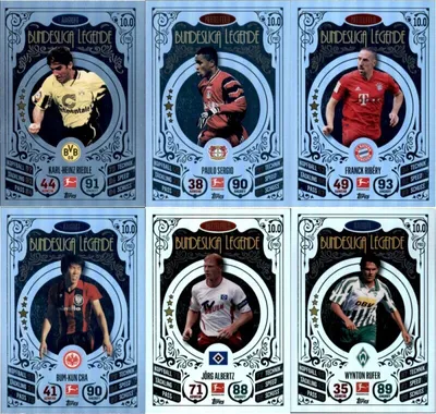 Produktbild von Topps Match Attax - 2020/21 - Alle 6 Bundesliga Legende Karten