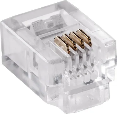 Produktbild von Telefonstecker RJ11 6P 4C x100 Stück TEL0002 LECHPOL