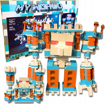 Immagine prodotto di Set di costruzione Minecraft 2 in 1: fortezza e robot
