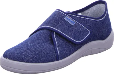 Produktbild von Fischer Markenschuh Jungen Hausschuhe Tim 22849-36, 22849-37, 22849-38, 22849-39, 22849-40, 22850-36, 22850-37, 22850-38, 22850-39, 22850-40 FIM-201631 jeansblau 38
