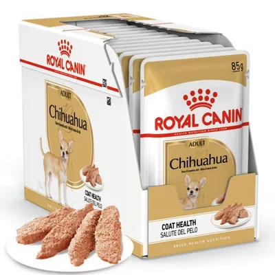 Produktbild von Royal Canin BHN Chihuahua Adult 12x85g Nassfutter Pastete für erwachsene Hunde der Rasse Chihuahua