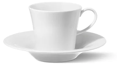 Kaffeetasse mit Untertasse, Porzellan, 0,18 l, spülmaschinengeeignet