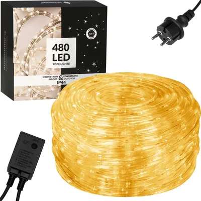 Produktbild von SPRINGOS LED Lichtschlauch 720 LED Lichterkette 21,5 Meter Programmer 8 Funktionen IP44 Stromversorgung Weihnachtsdekoration Partydekoration