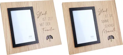 Produktbild von Gilde MDF LED Fotorahmen "Glück" VE 4 so 51409