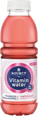 Obrázek produktu pro Sourcy - Vitamínová voda malina/granaa. láhev 0,5l | 6 kusů