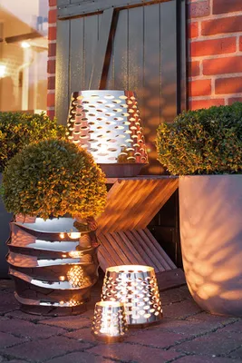Produktbild von Fink Windlicht aus Edelstahl höhe 19 cm