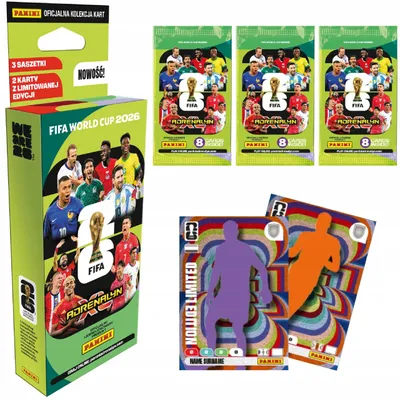 Produktbild von FIFA World Cup 2026 Panini Blister Pack – World Cup 28 Football Cards
