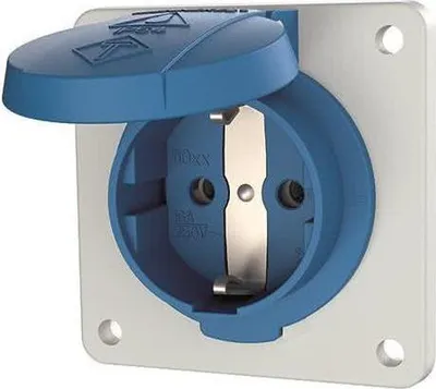 Immagine prodotto di MENNEKES Elektrotechnik GmbH & Co. KG Schuko-Anbau-Steckdose 16A 2p+E 230V bl 11011F (11011F)