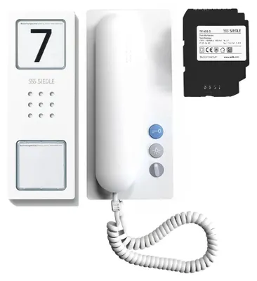 Produktbild von Siedle & Söhne Türsprechanlage Audio-Compact-Set CA 812-1 W, weiß/weiß, 1 Stk.
