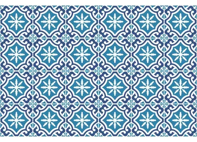 Obrázek produktu pro Samolepicí nálepky na obklady do kuchyně a koupelny – 24 nálepek ve stylu Azulejos Epolia – 24 nálepek, 15 x 15 cm