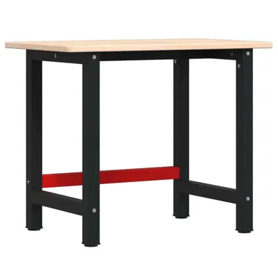 Immagine prodotto di vidaXL Banco da lavoro 100x60x81,5 cm in legno massiccio di rovere rettangolare
