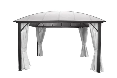 Produktbild von Kuppeldachpavillon 3,65 x 3,65m anthrazit-lichtgrau
