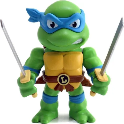 Immagine prodotto di Jada Turtles 4 Leonardo Figur, mit Zubehör, Sammelfigur, Spielfigur, Spielzeug, Blau, 10 cm, 253283000