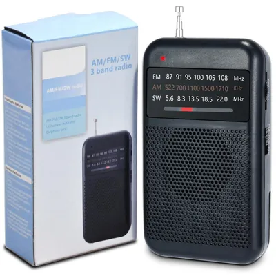 Obrázok produktu pre Prenosné AM/FM/SW mini rádio s konektorom pre slúchadlá