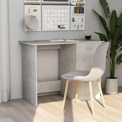 Produktbild von Schreibtisch in Betongrau, 100 x 50 x 76 cm aus Holzwerkstoff