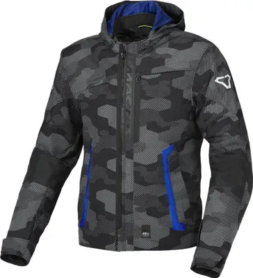 Produktbild von Macna Riggor Camo wasserdichte Motorrad Textiljacke, grau/camouflage, M