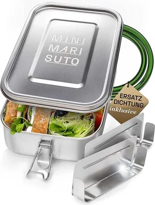 Produktbild von Famanu Brotdose mit 2 Trennwänden - 1200 ml, auslaufsicher und BPA-frei