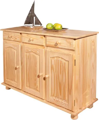 Immagine prodotto di Credenza 3TRG. abaco" in pino finitura incolore - Credenza 3-TRG. abaco" in pino, finitura incolore