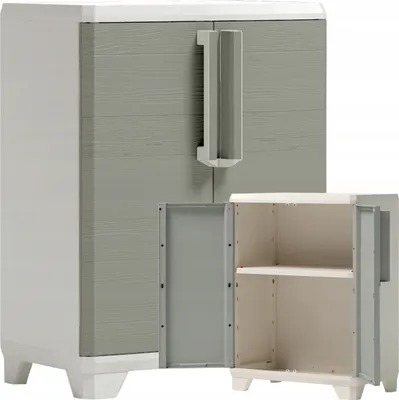 Zdjęcie produktu dla Deco4Home Szafa Gospodarcza | 90cm | 1 Półka | Wood