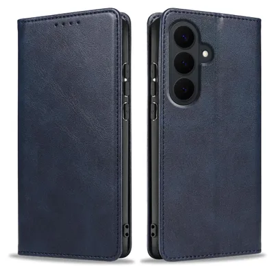 Produktbild von Handyhülle für Samsung Galaxy S26 FE Kunstleder Flip Cover Hülle Handytasche Case Kartenfach Farbe: Blau