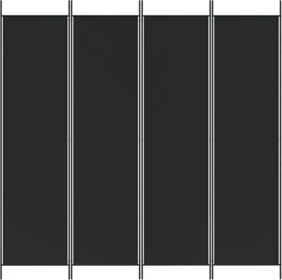 Produktbild von "2026 Aktion"4-tlg. Paravent Schwarz 200x200cm Stoff - Paravents NeuMöbel7745612