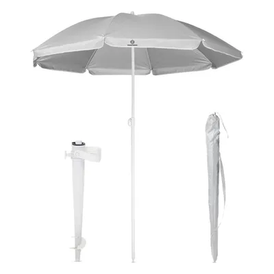Obrázok produktu pre Luxusná sada slnečníkov Fleau Goods 180 cm - UV ochrana - pláž/záhrada - plážový slnečník so slimákom a taškou na prenášanie - vrátane podstavca