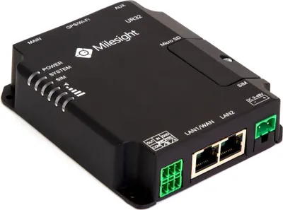 Produktbild von Milesight IoT Ind. Mobilfunk-Router UR32 Wi-Fi UR32-L04EU-W-485 - Router - WLAN