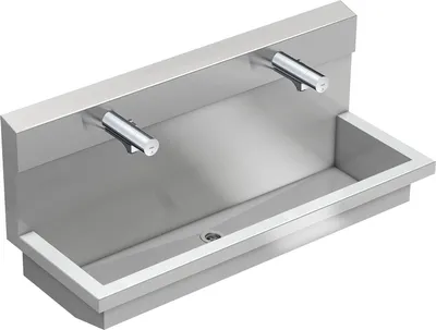 Image de KWC AR Unité de lavabo, PLANOX, Edst., 1200x530x440 mm, 2xMBatt. électronique