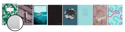 Produktbild von Megamix Notizbuch Top 2000 A5 liniert 96 Blatt, 70 g/m² Papier, harter Einband