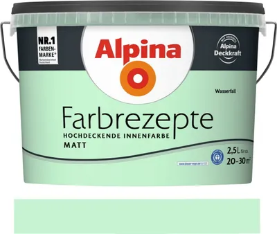 Produktbild von Alpina Farbrezepte Wasserfall matt 2,5 Liter