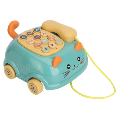 Obrázok produktu pre Detská telefónna hračka, detská telefónna hračka, detská hudobná telefónna hračka, simulovaná telefónna hračka, hudobná učebná telefónna hračka, vzdelávací hudobný telefón