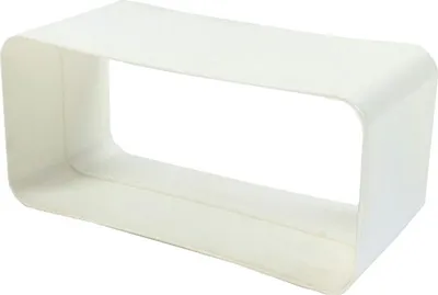 Produktbild von UPMANN Flachrohrverbinder 125 weiß - 66953