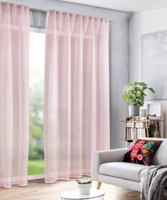 Produktbild von Fertigschal verdeckte Schlaufen "Arianna/Isa" - Größe (HxB): 290x135cm Farbe: Rosa