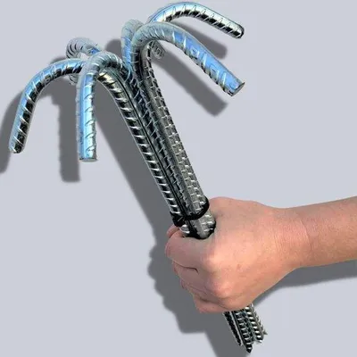 Obrázek produktu pro Pozinkované tyče pro stany – bezpečnostní výztuhy pro trampolíny a těžká břemena, 32 × 9 cm