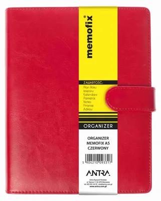 Produktbild von Memofix Organizer 2026 A5 czerwony