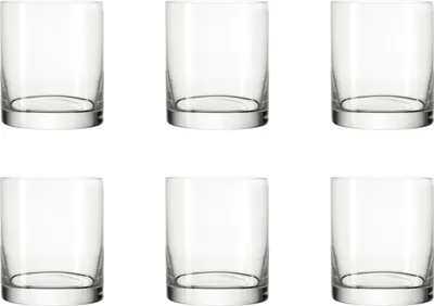 Produktbild von LEONARDO 039614 Easy+ Wasser Becher Maxi, Glas, 280 ml, H 8,8 cm, klar (6 Stück)