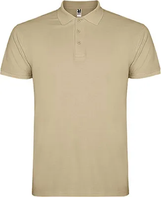 Immagine prodotto di Roly PO6638 | Polo Star da uomo, Piqué - Colore: Sand 07 - Taglia: M