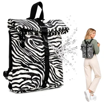 Produktbild von Rucksack Damen klein Freizeitrucksack Tasche New Rebels Plane Bag Branson Small Los Angeles - 51.1255 95 Zebra