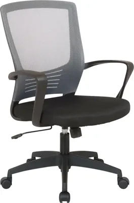 Produktbild von Drehbarer Bürohocker – Bürohocker – ergonomischer Komfort, mit atmungsaktivem Netzmaterial | Farbe: Schwarz/Grau