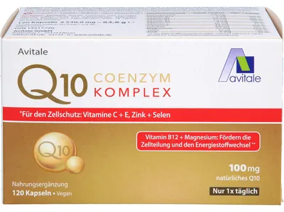 Produktbild von Avitale Q10 Coenzym Komplex Kapseln, 120 St. Kapseln