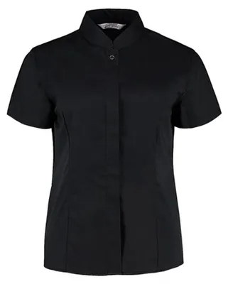 Produktbild von BARGEAR - Formelles Hemd Stehkragen für Damen FK2212 (S) (Schwarz)