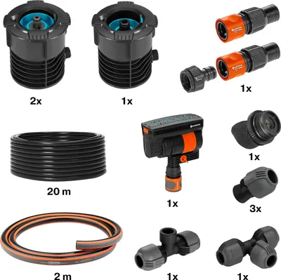 Produktbild von Komplett-Set Pipeline mit Viereckregner