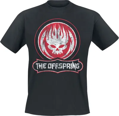 Produktbild von The Offspring T-Shirt Herren Distressed Skull schwarz L