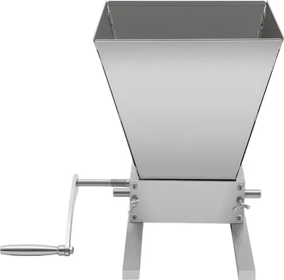 Immagine prodotto di Mulino per cereali, acciaio inossidabile, manuale e compatibile con trapani elettrici, argento