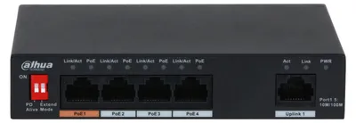 Image de Switch PoE Gigabit 5 ports Dahua DH-PFS3005-4ET-60-V2