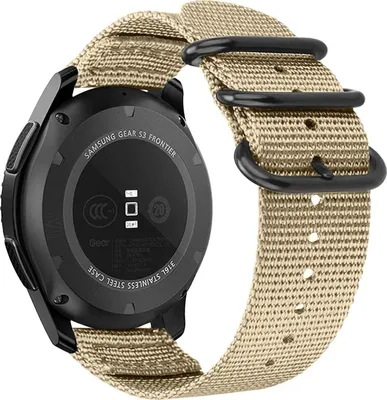 Produktbild von Strap-it Xiaomi Amazfit GTR Nylon Schnallenarmband (Khaki)